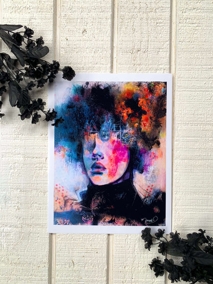 "Shadow Lady" Art Print